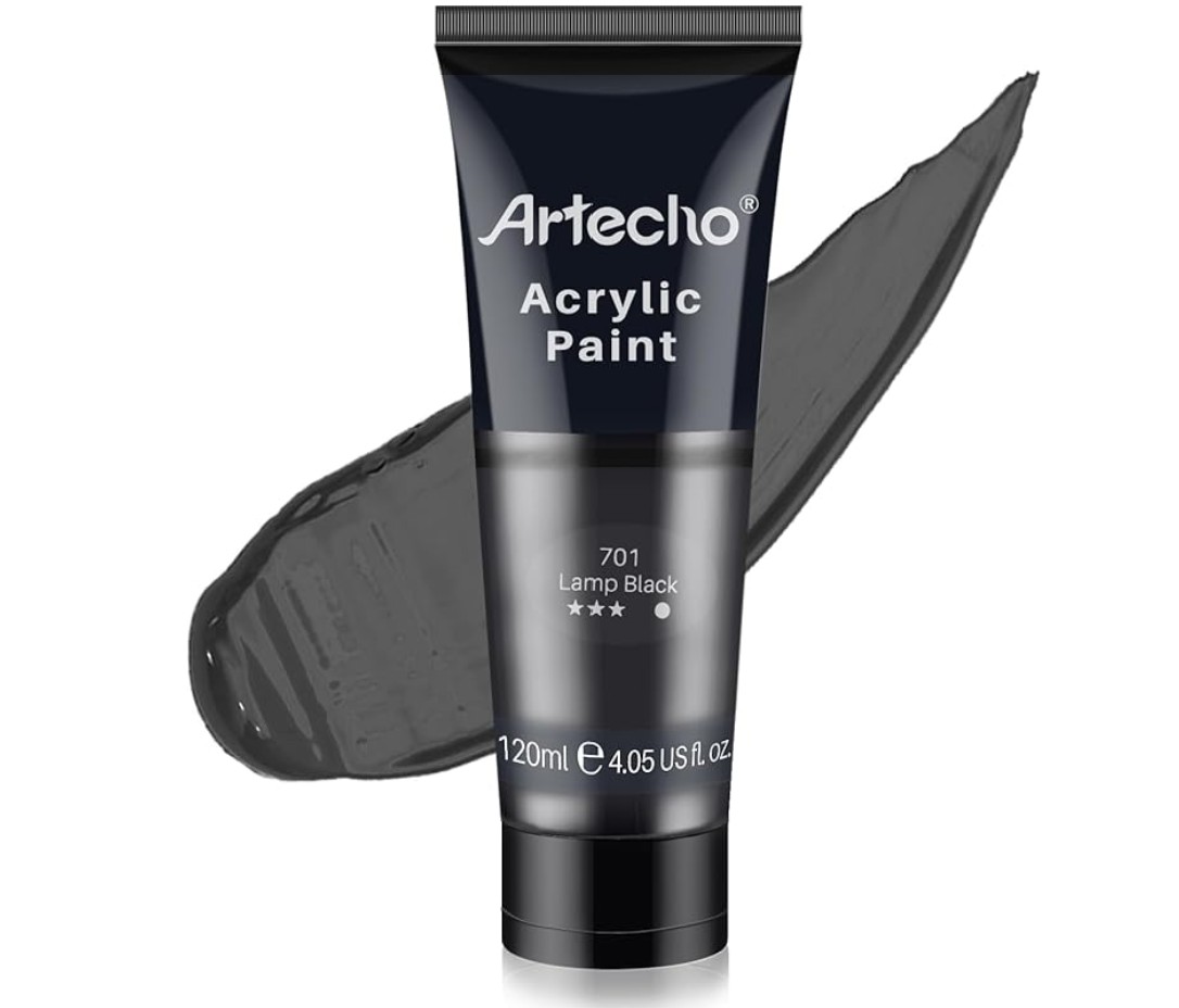 artecho peinture acrylique 120ml noir artecho peinture acrylique 120ml noir
